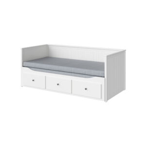Day-bed W 2 Drawers/2 Mattresses, White Firm
