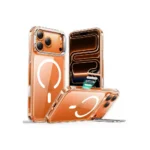 ESR Classic Hybrid Stash Stand Case for iPhone 17 Pro & 17 Pro Max with Camera Control – Clear